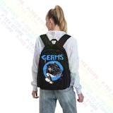Germs Leather Skeleton Rock N Roll Music Band Large Capacity Backpack
