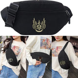 Skull Printing Mini Bag Organizer Waist Bag
