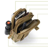 Men's Casual Waist Pack Travel Purse Waterproof Belt Zipper Bag