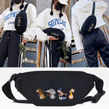 Orangutan Print Waist Bag Large Capacity Casual Tote Pack for Men and Women