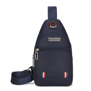 Men Shoulder Bag Leisure Waterproof Oxford Cloth Crossbody Chest Bag