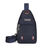 Men Shoulder Bag Leisure Waterproof Oxford Cloth Crossbody Chest Bag