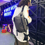 Large Capacity Waist Bag Fanny Pack Unisex Streetwear Chest Bags