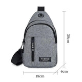 Men Shoulder Bags Nylon Waist Packs Sling Bag Crossbody Outdoor Sport