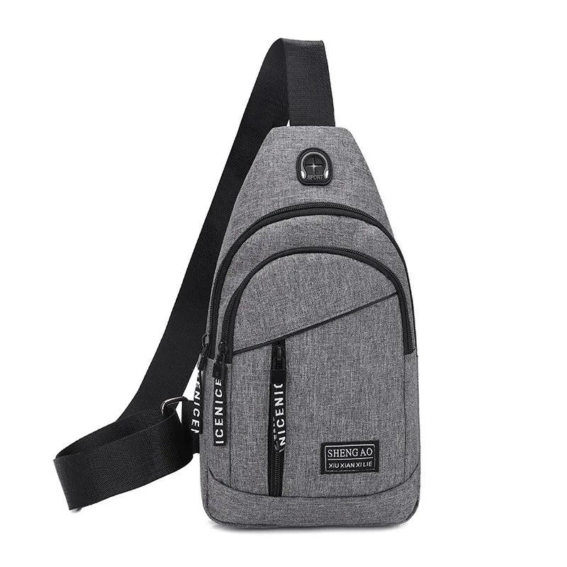 Men Shoulder Bags Nylon Waist Packs Sling Bag Crossbody Outdoor Sport