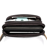 Men Leather Waist Bag Chest Shoulder Cross Body Top Cowhide Hip Bum Fanny Pack