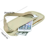 Travel Waist Pack Hidden Security Wallet for Passport Money Belt Bag