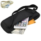 Travel Waist Pack Hidden Security Wallet for Passport Money Belt Bag