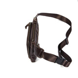 Weduoduo Men Waist Bag Leather Men Bag Phone Case Cover Travel Money Belt Bag