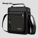 Men Backpack Waterproof PU Leather Travel Bag Large Capacity