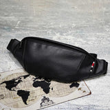 Pu Leather Waist Bag Men Money Phone Fanny Pack Vintage Waist Belt Bag