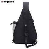 Men's Waterproof Nylon Chest Bag Crossbody Messenger Handbag