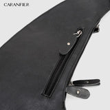 Men's Chest Bags Shoulder Messenger Bags PU Leather Classic Travel Crossbody Bag