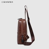 3PCS Mens Crossbody Bag Theftproof Leather Chest Bags Men Shoulder Bags