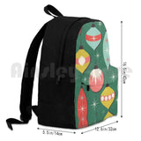 Mid Century Modern Christmas Ornaments Backpack