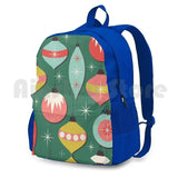 Mid Century Modern Christmas Ornaments Backpack
