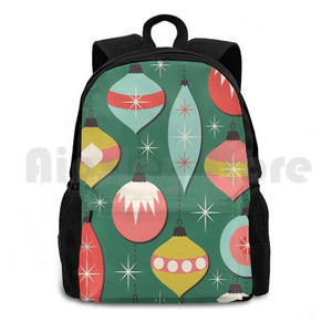 Mid Century Modern Christmas Ornaments Backpack
