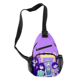 Harajuku Omori 3D Print Chest Bag Outdoor Sports Crossbody Bag