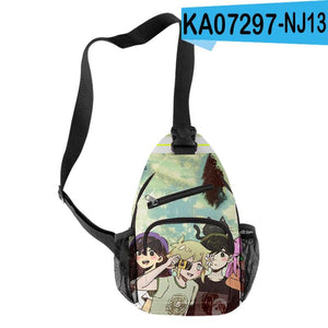 Harajuku Omori 3D Print Chest Bag Outdoor Sports Crossbody Bag
