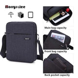 Men's Canvas Shoulder Bag For 7.9' Ipad Waterproof Business Crossbody Bag