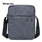 Men's Canvas Shoulder Bag For 7.9' Ipad Waterproof Business Crossbody Bag