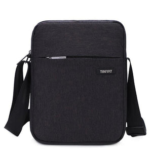 Men's Canvas Shoulder Bag For 7.9' Ipad Waterproof Business Crossbody Bag