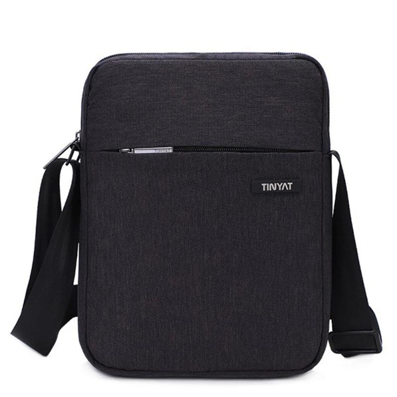 Men's Canvas Shoulder Bag For 7.9' Ipad Waterproof Business Crossbody Bag