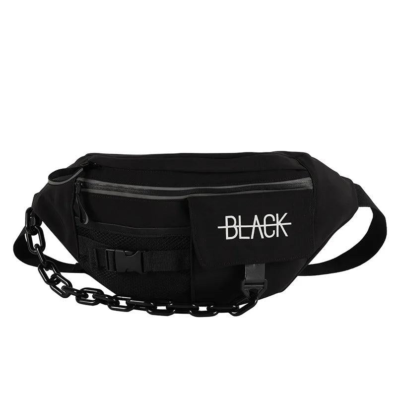 Luminous Chest Bag Couple Chain Waist Bags Men Shoulder Package