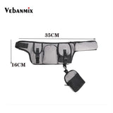 Canvas Waist Bag Belt Unisex Streetwear Functional Kanye Tactical Bag