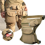 Men Canvas Drop Leg Bag Waist Casual Pack Belt Hip Bum Military