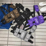 Multi-pocket Hip Hop Streetwear Chest Rig Waist Bag Pack