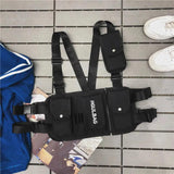 Multi-pocket Hip Hop Streetwear Chest Rig Waist Bag Pack