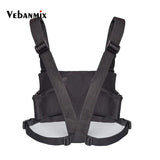 Men Chest Rig Bag Hip Hop Waistcoat with Pockets