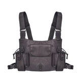 Men Chest Rig Bag Hip Hop Waistcoat with Pockets