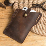 Universal Leather Phone Case For iPhone11 Max WaistBag