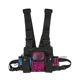 Reflective Vest Chest Pack Tactical Hip-Hop Bag