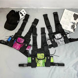 Reflective Vest Chest Pack Tactical Hip-Hop Bag