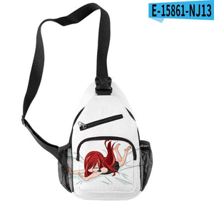 Anime Fairy Tail 3D Print Chest Bag Oxford Waterproof Outdoor Sports