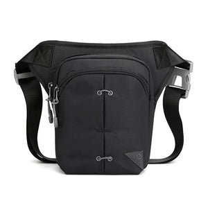 Men's Nylon Waist Bag Thigh Fanny Pack Shoulder Bag