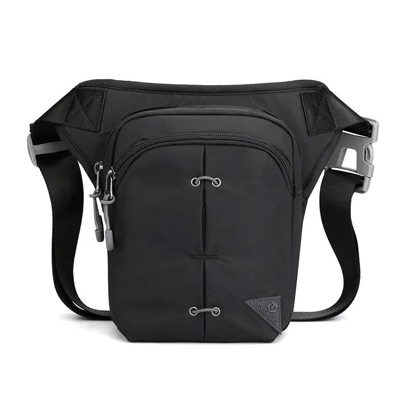 Men's Nylon Waist Bag Thigh Fanny Pack Shoulder Bag