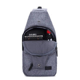 Male Anti-Theft Bagpack Sling Shoulder Bag Waterproof Travel Chest Bag