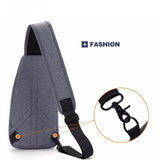 Male Anti-Theft Bagpack Sling Shoulder Bag Waterproof Travel Chest Bag
