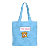 Funny Box Cartoon Handbags Canvas Tote Bag 3D Print Shopping Reusable