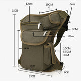 Canvas Waist Bags Drop Leg Bag Men Belt Pack