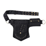 Men's Punk Waist Bag Chest Mobile Phone Bag Outdoor Sports Diagonal Bag