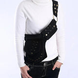 Men's Punk Waist Bag Chest Mobile Phone Bag Outdoor Sports Diagonal Bag