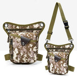 Nylon Military Fanny Waist Leg Drop Bag for Men