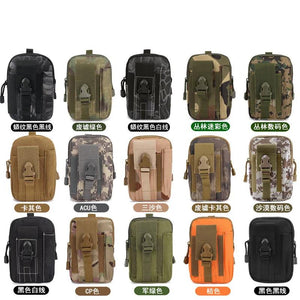 Men's Outdoor Sports Waist Bag, Camouflage Tactical Phone Pouch