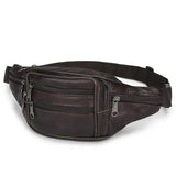 Unisex Pu Leather Waist Bag Funny Pack Hip Bum Belt Purse
