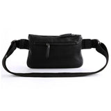 Men Waist Bag Fanny Pack PU Leather Bag Belt Purse Small Purse